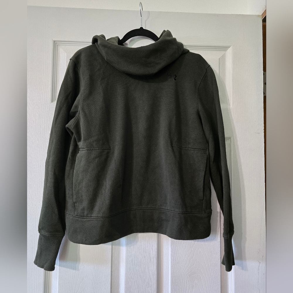 Under Armour High/low Dark Green Hoodie